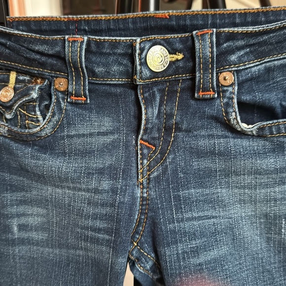 TRUE RELIGION Girls’ Julie Straight Leg Jeans, size 7 - Picture 6 of 16